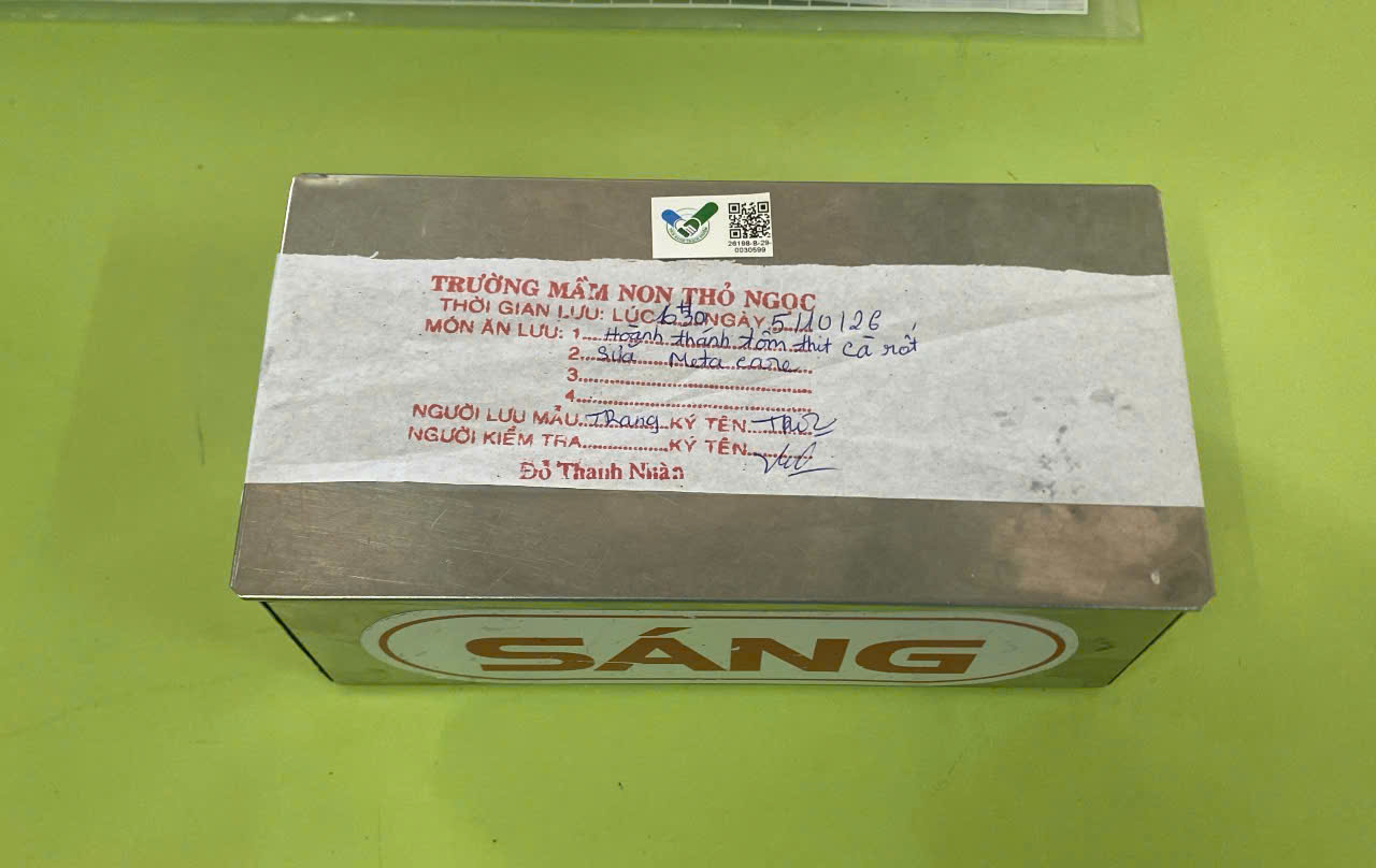 Preserved meal sample