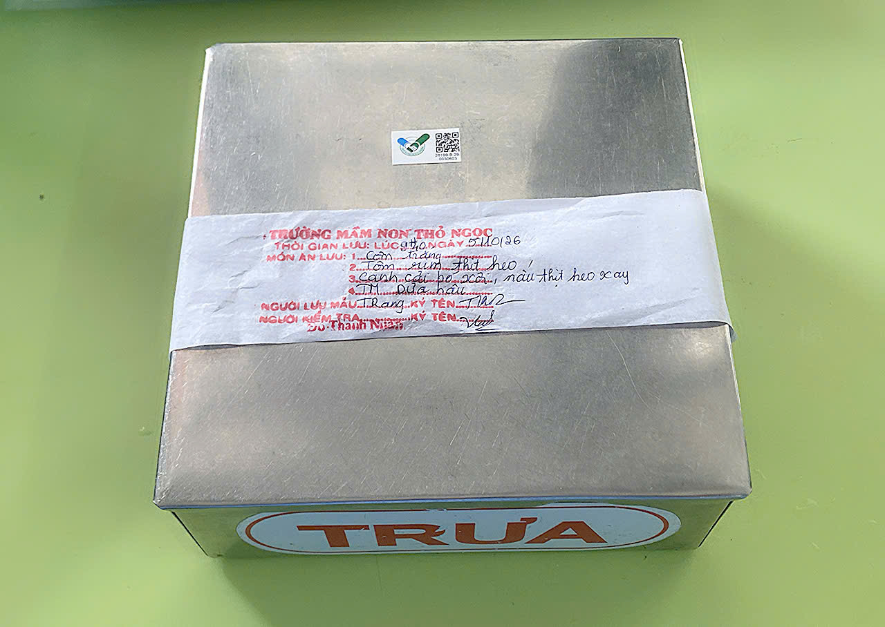 Preserved meal sample