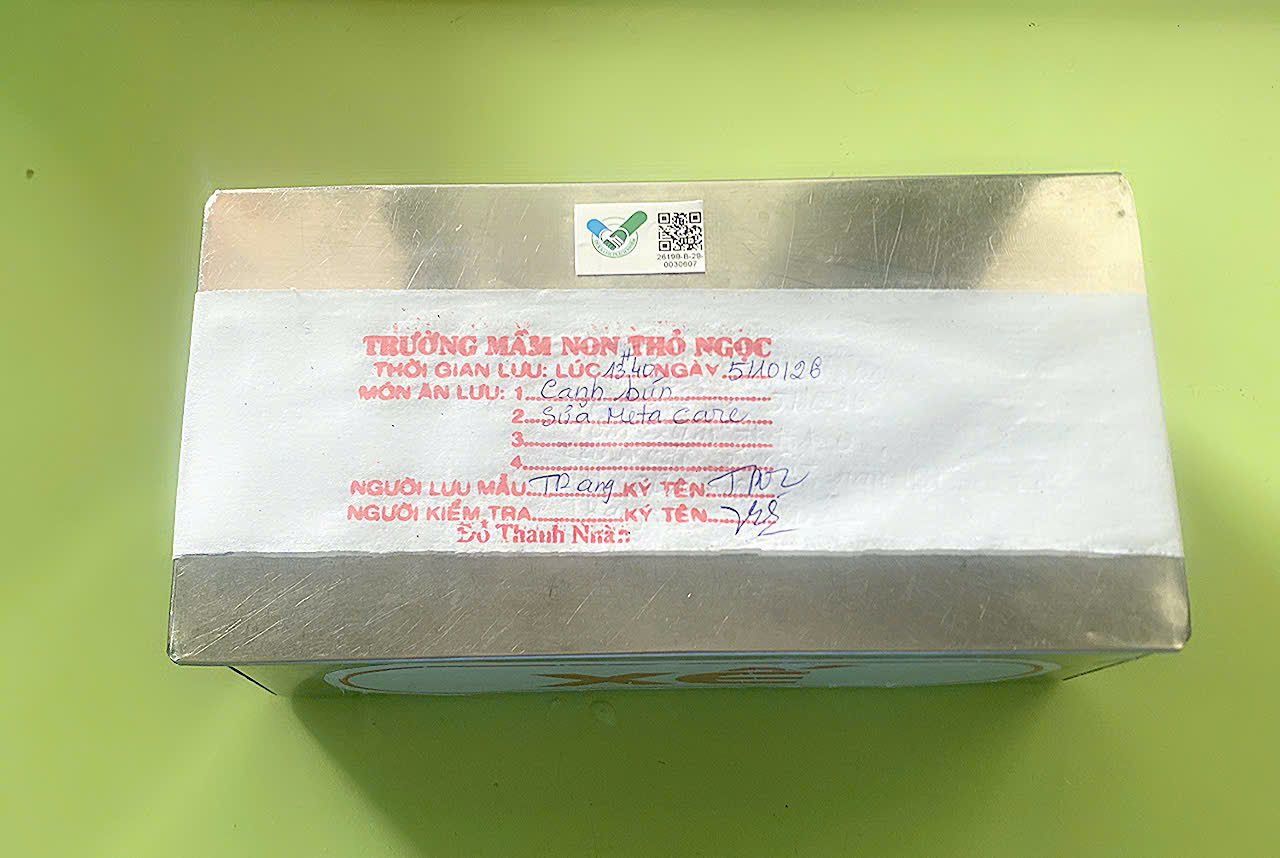 Preserved meal sample