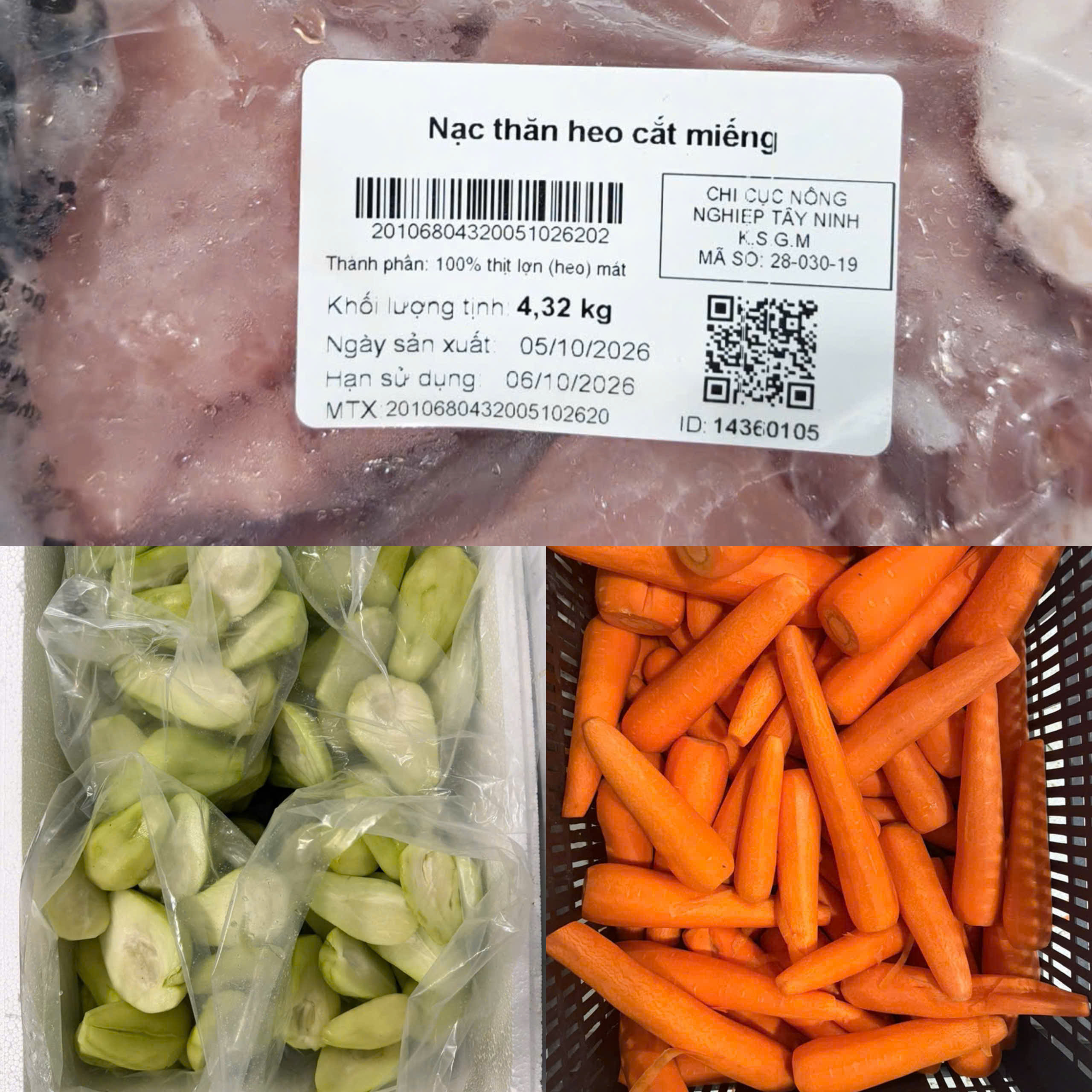 Preserved meal sample