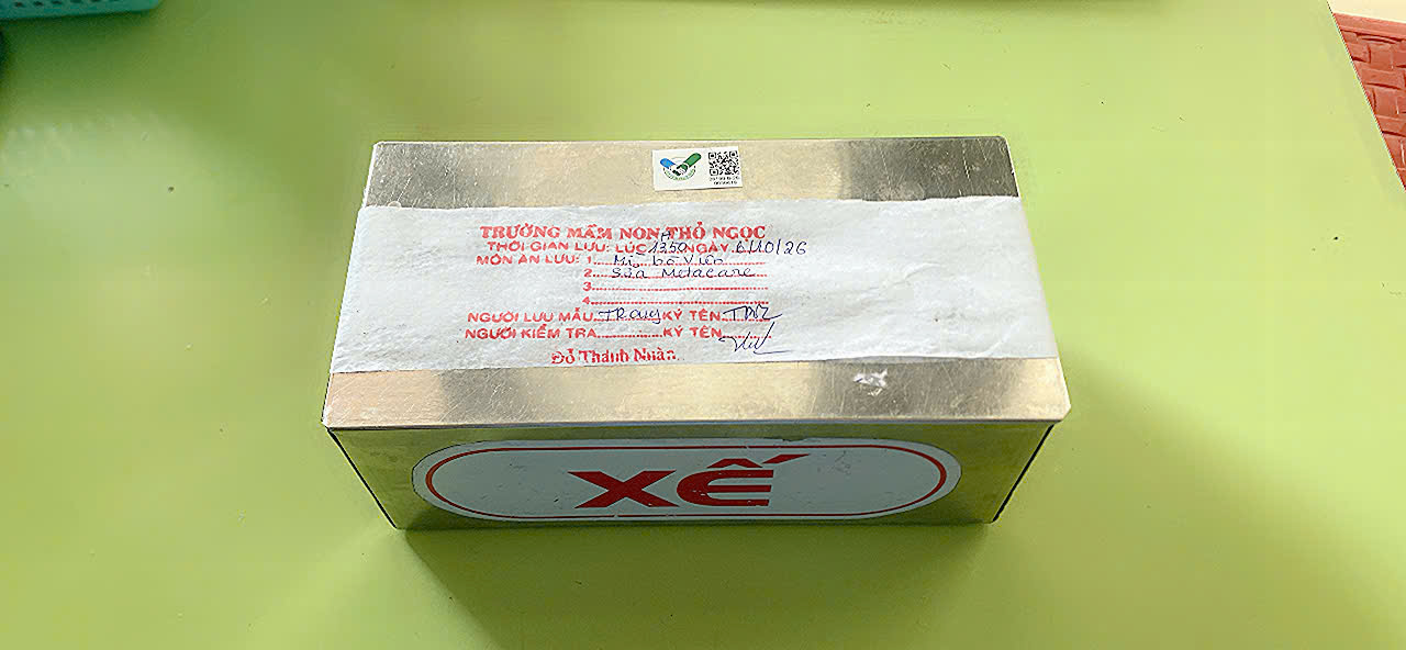 Preserved meal sample