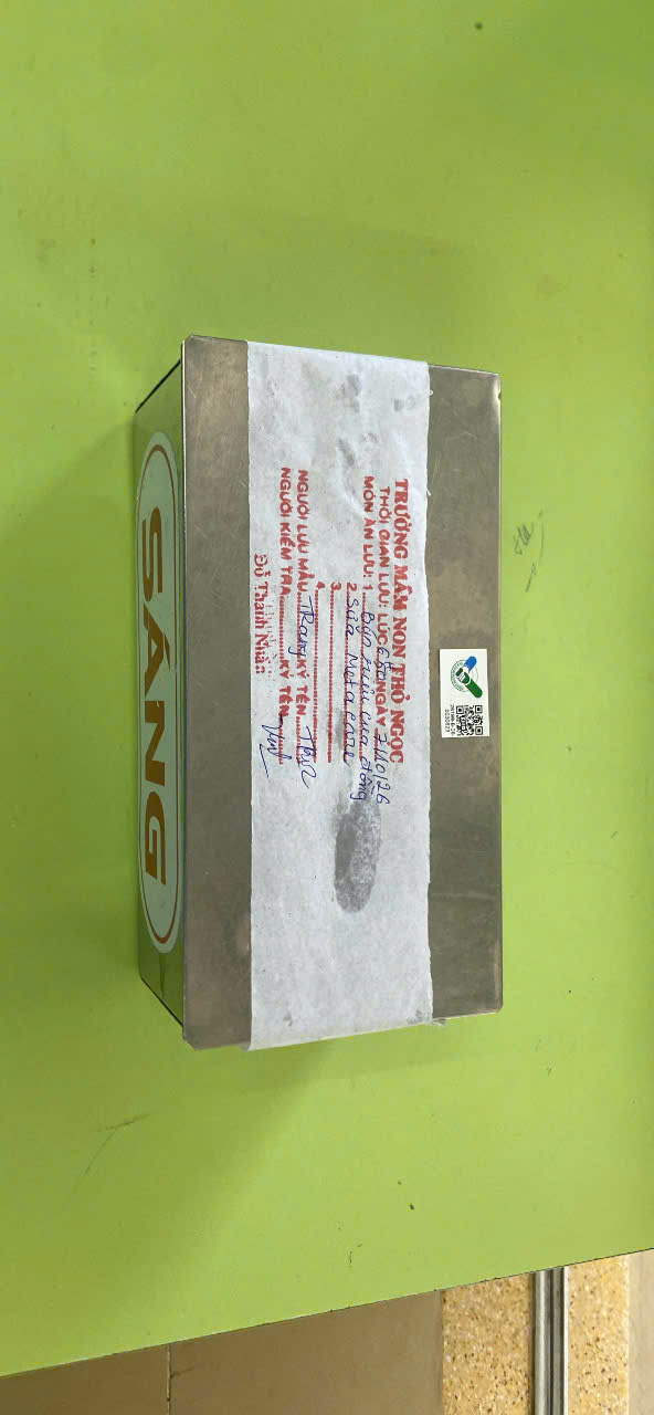 Preserved meal sample