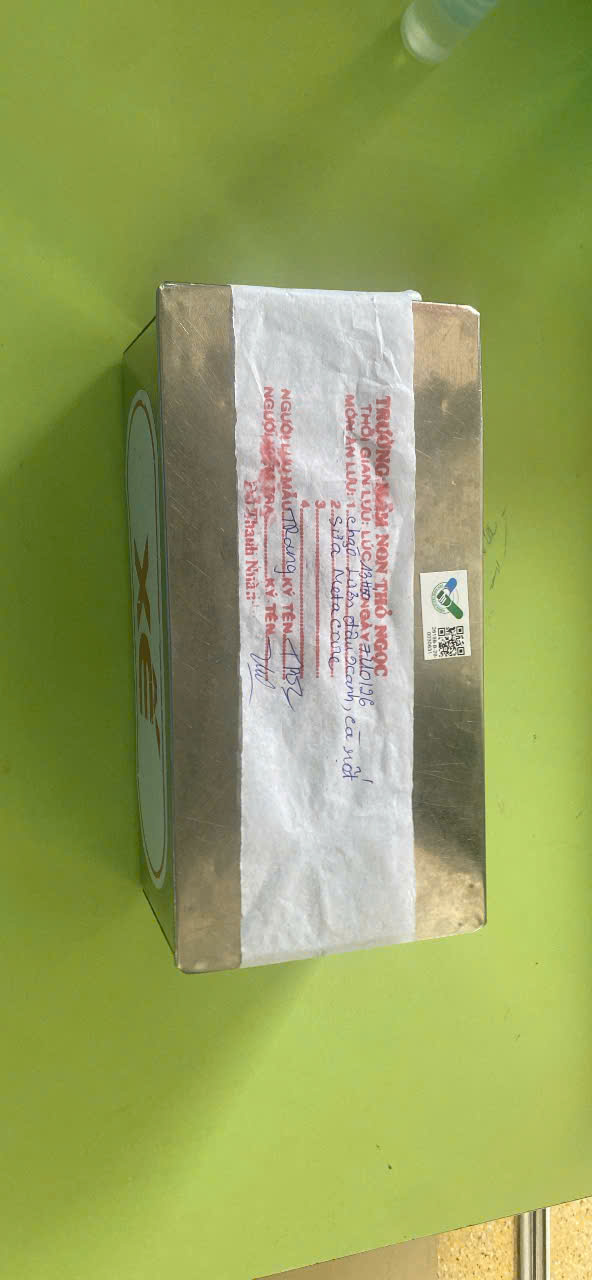 Preserved meal sample