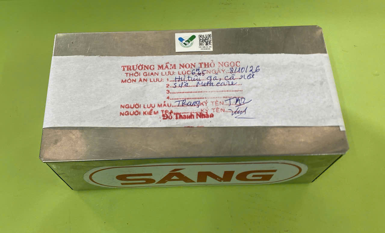 Preserved meal sample