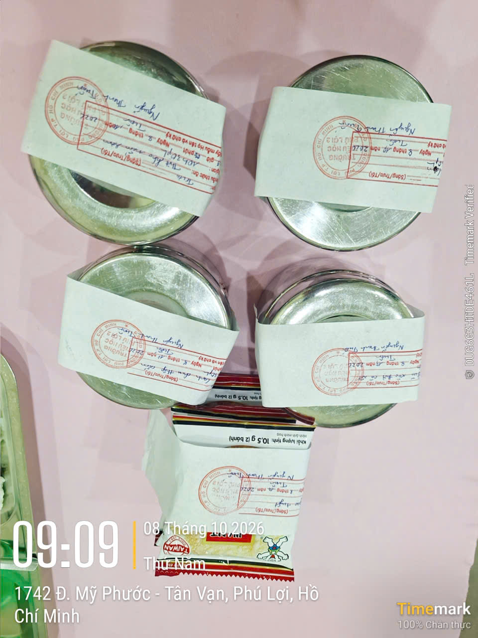 Preserved meal sample