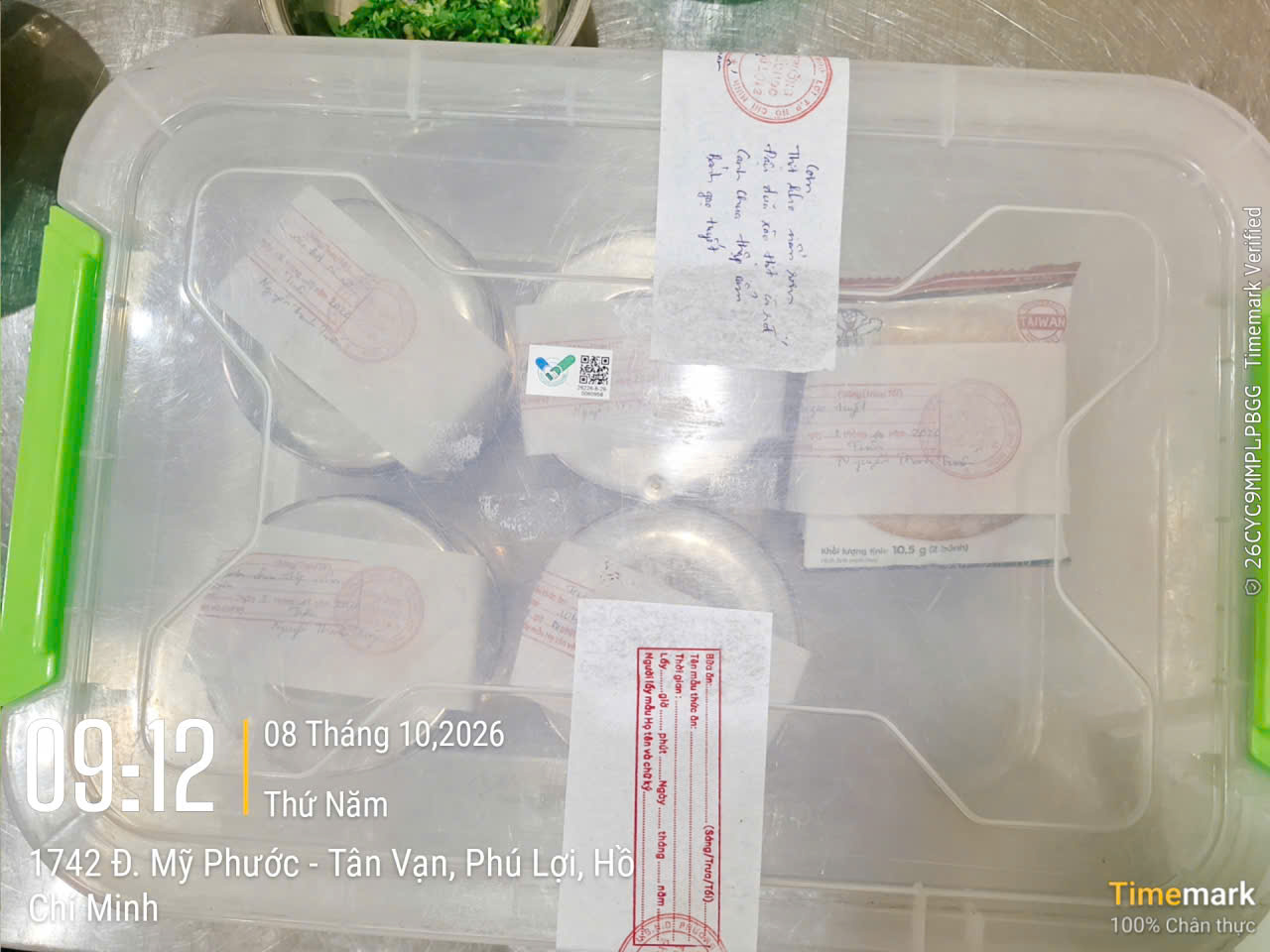 Preserved meal sample