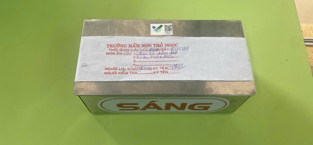 Preserved meal sample