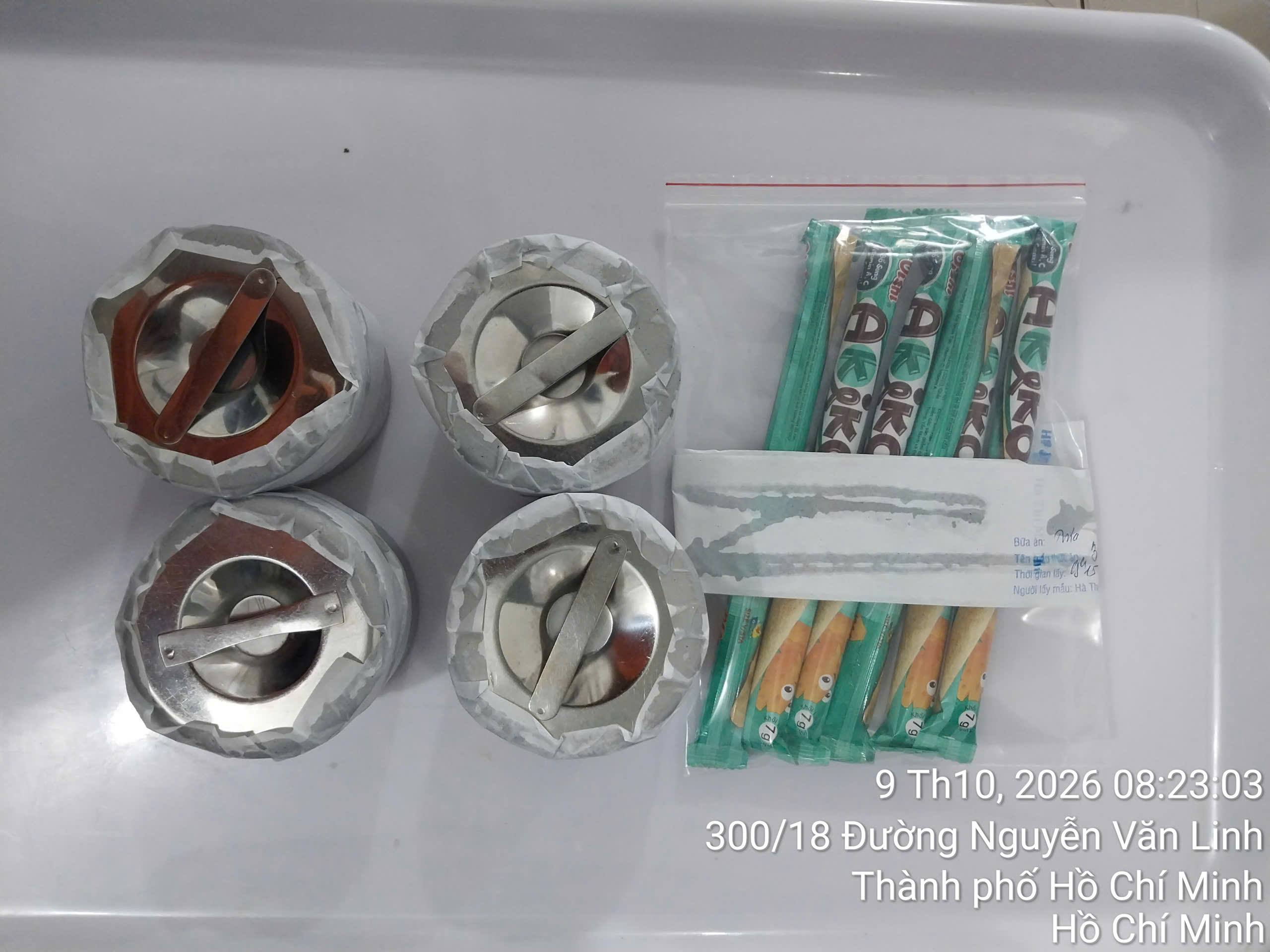 Preserved meal sample