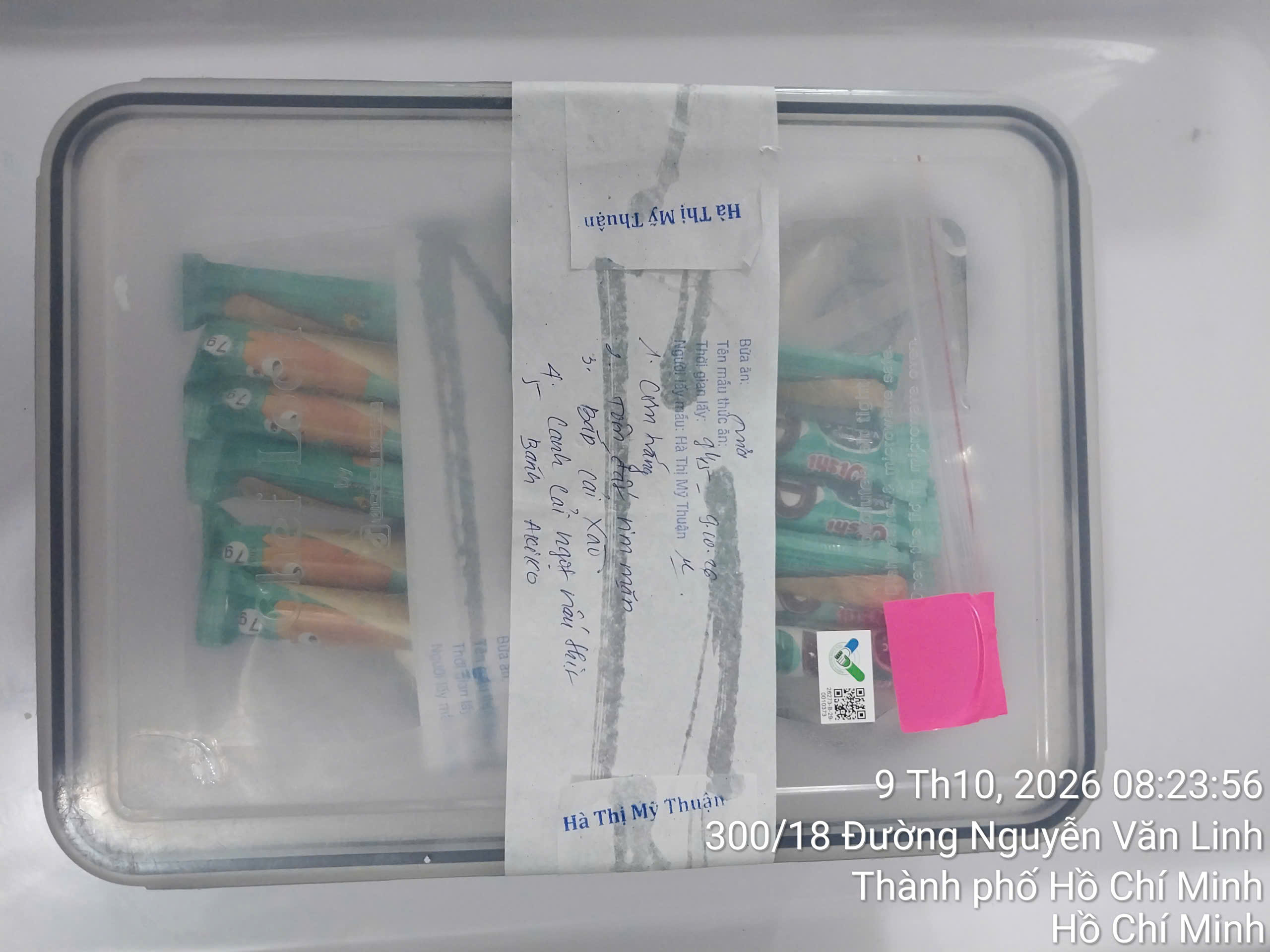 Preserved meal sample