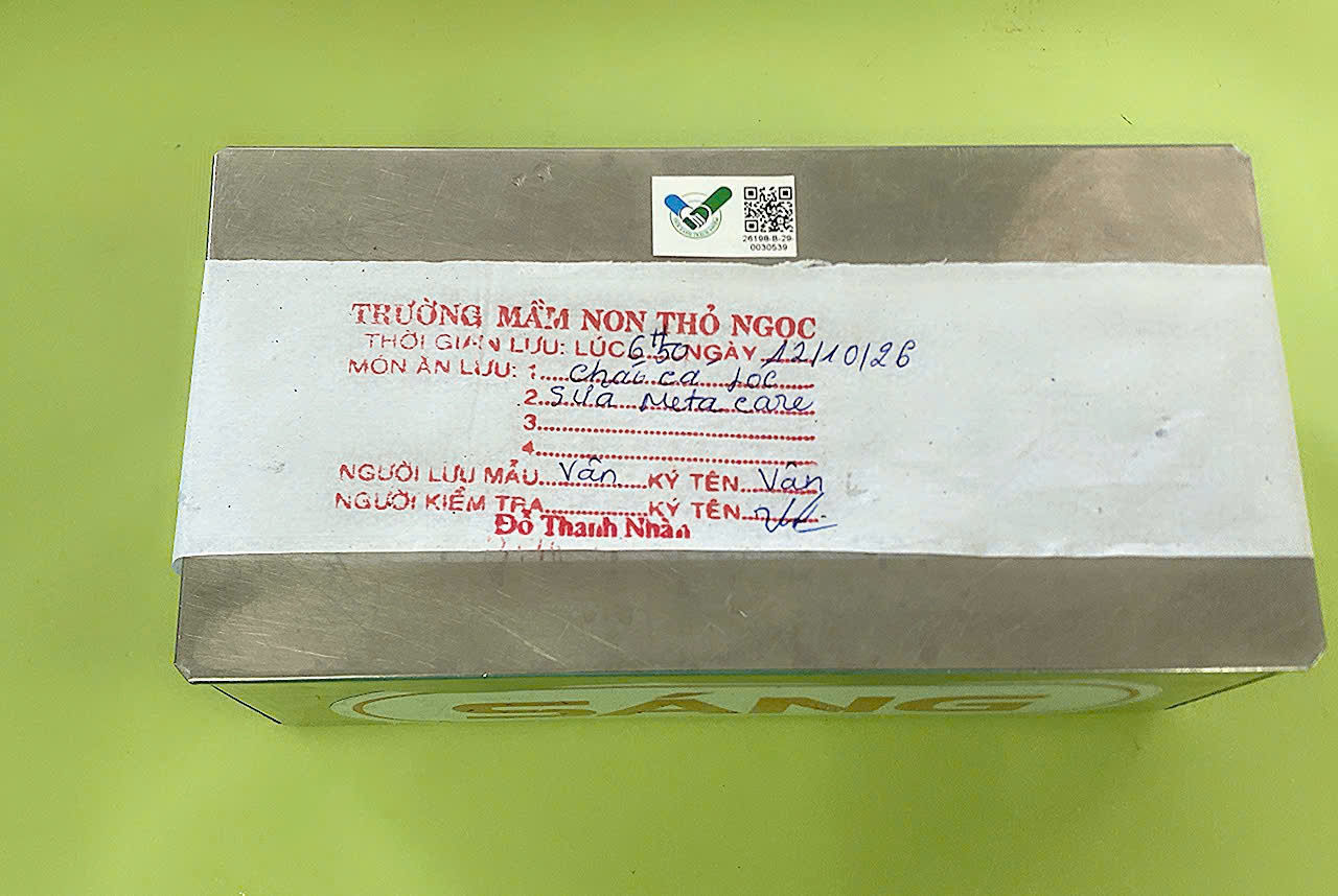 Preserved meal sample