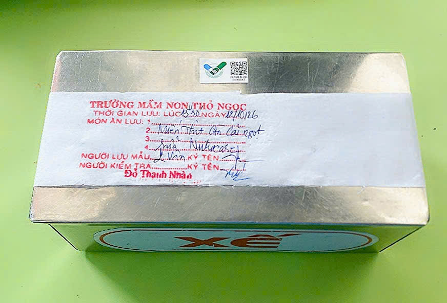 Preserved meal sample