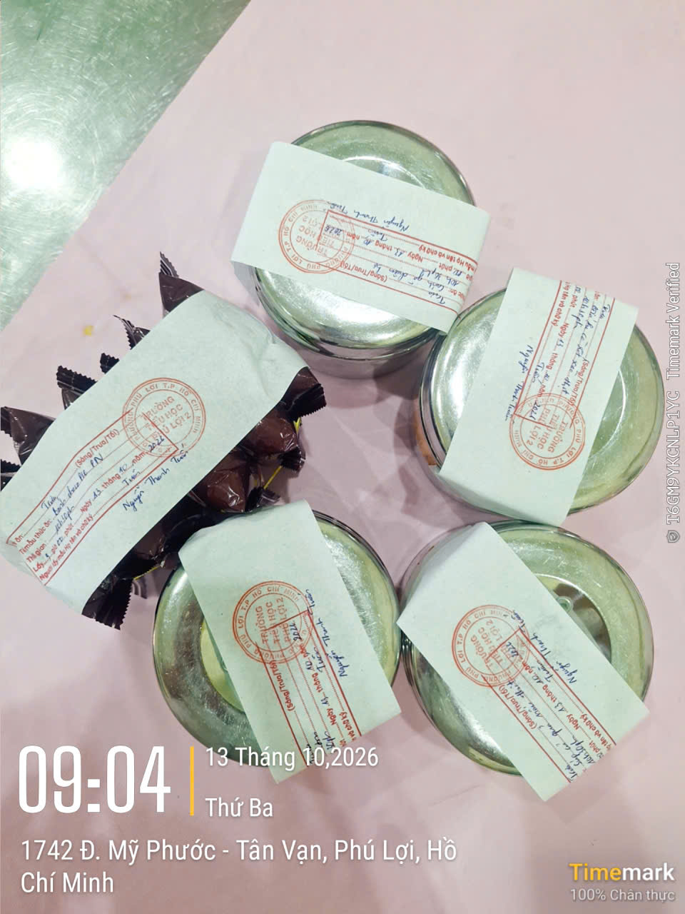 Preserved meal sample