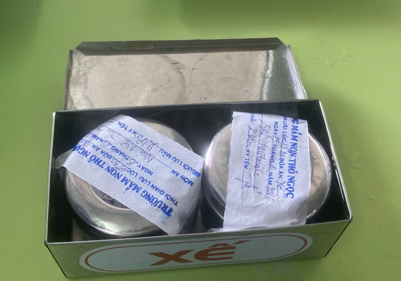 Preserved meal sample