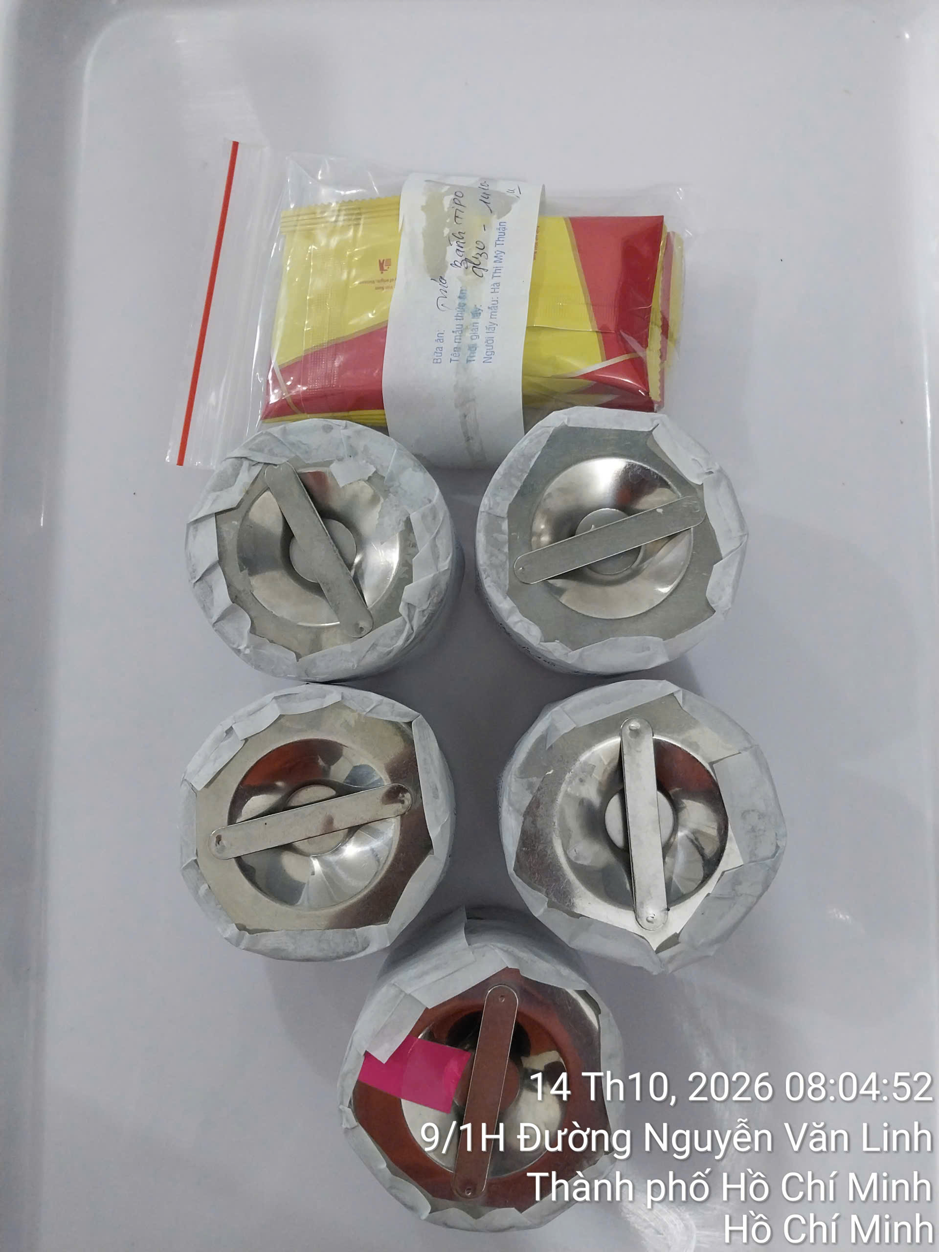 Preserved meal sample