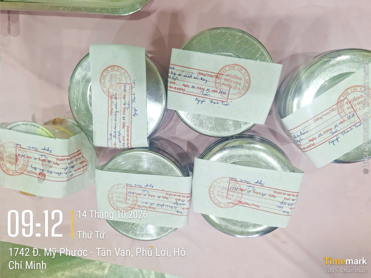 Preserved meal sample