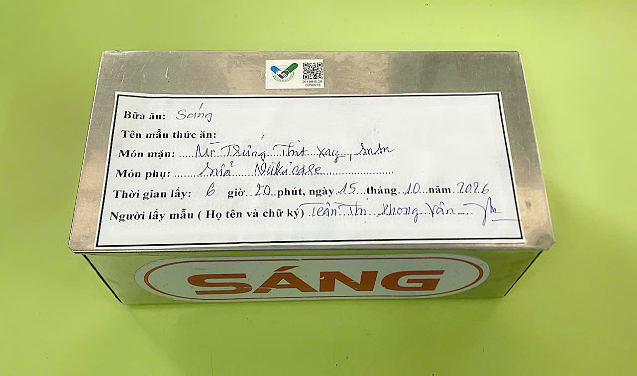 Preserved meal sample