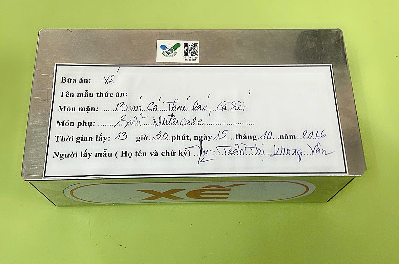 Preserved meal sample