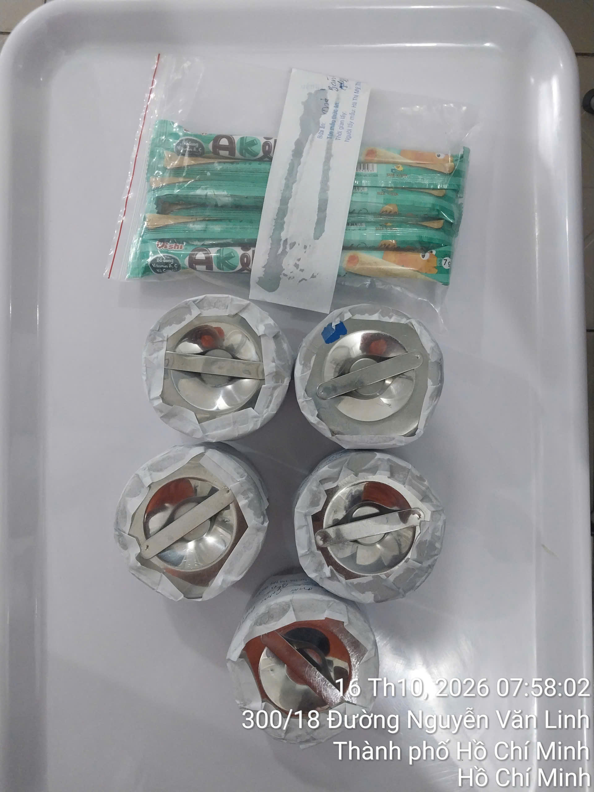 Preserved meal sample
