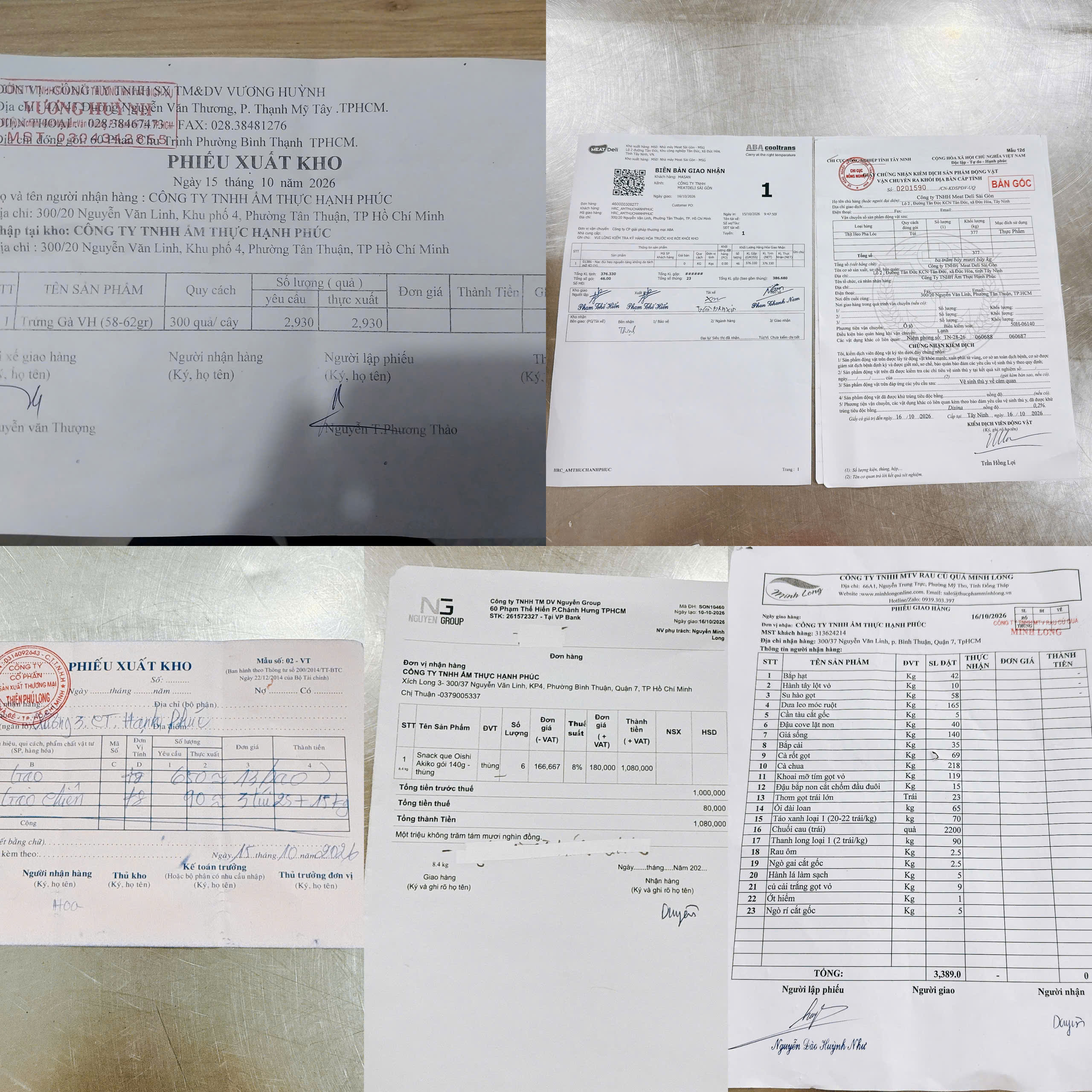 Preserved meal sample