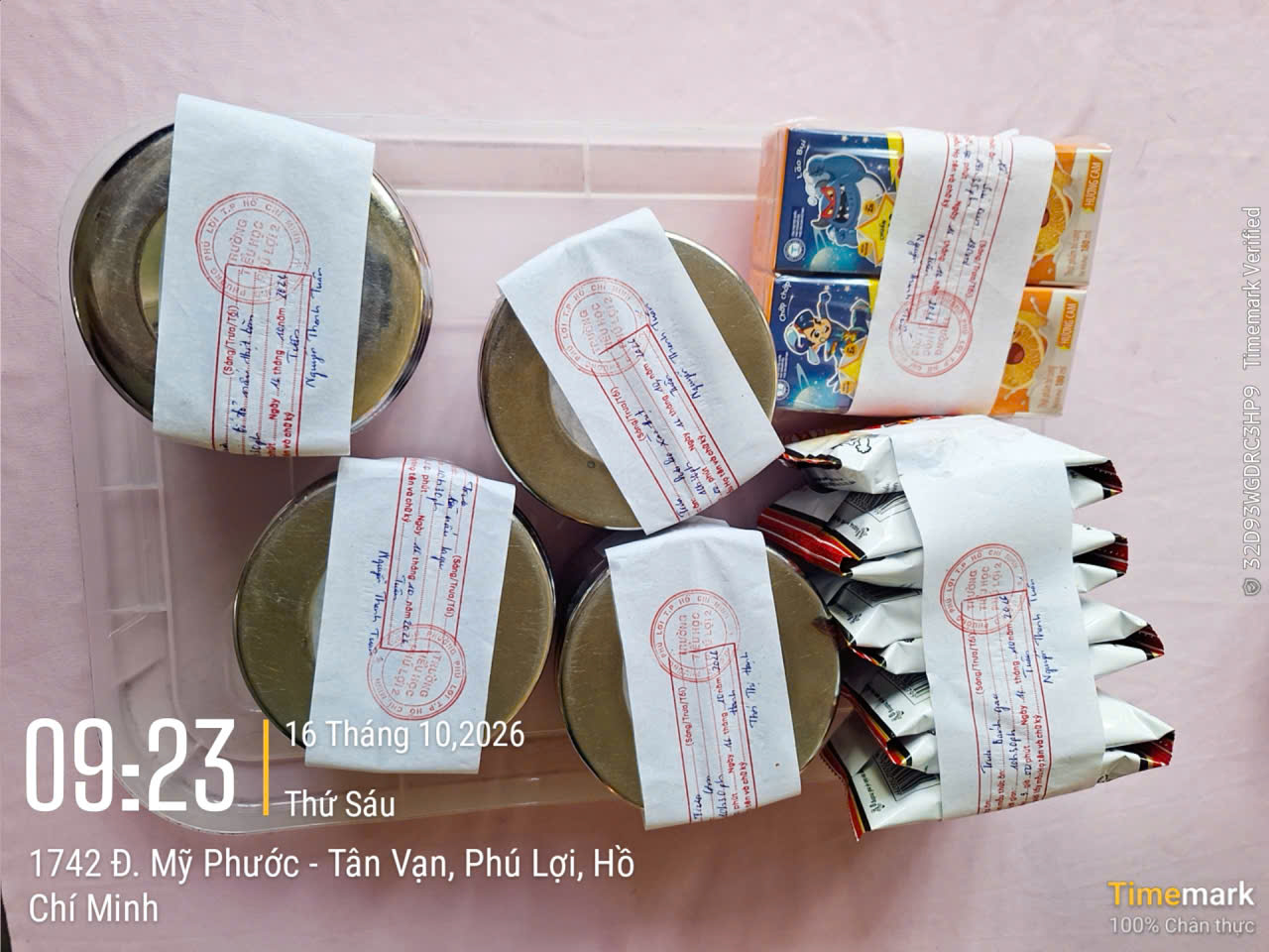 Preserved meal sample