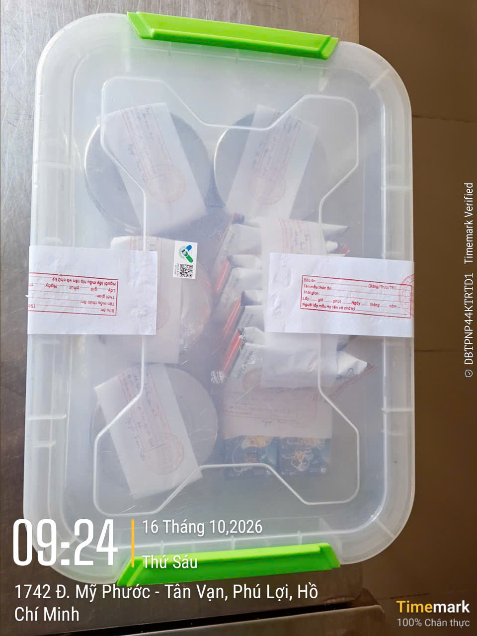 Preserved meal sample