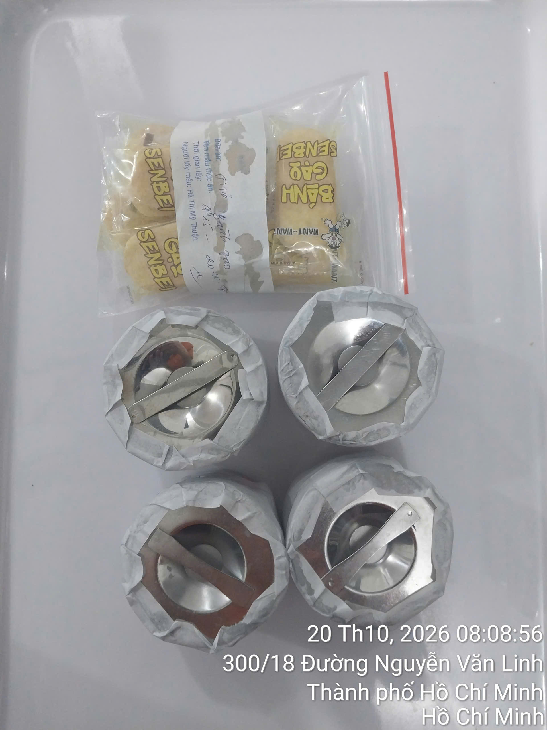 Preserved meal sample