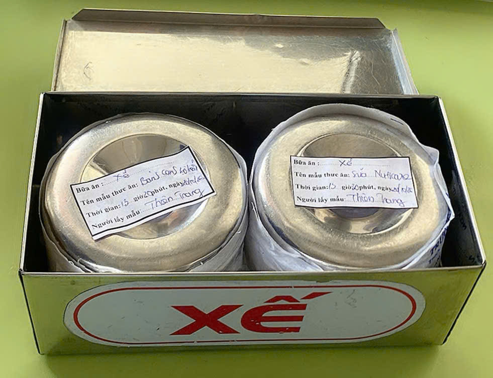 Preserved meal sample
