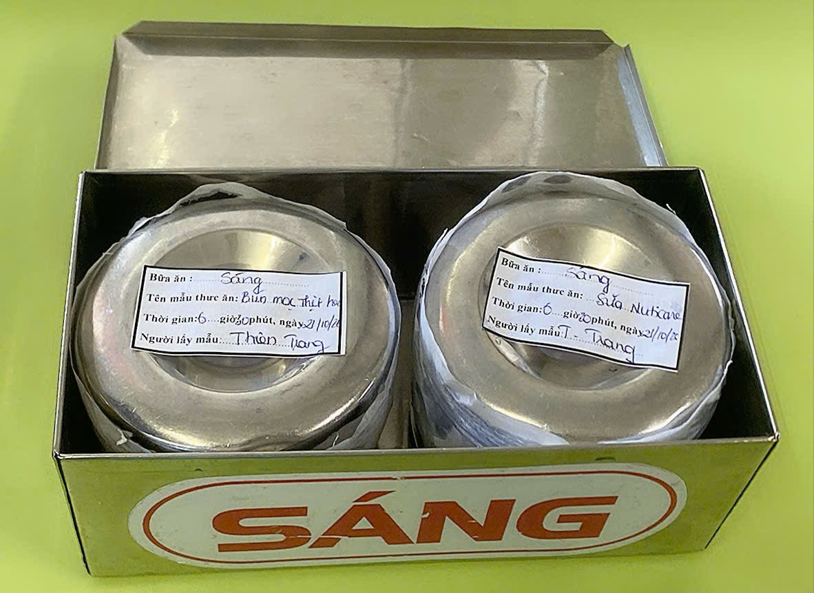 Preserved meal sample