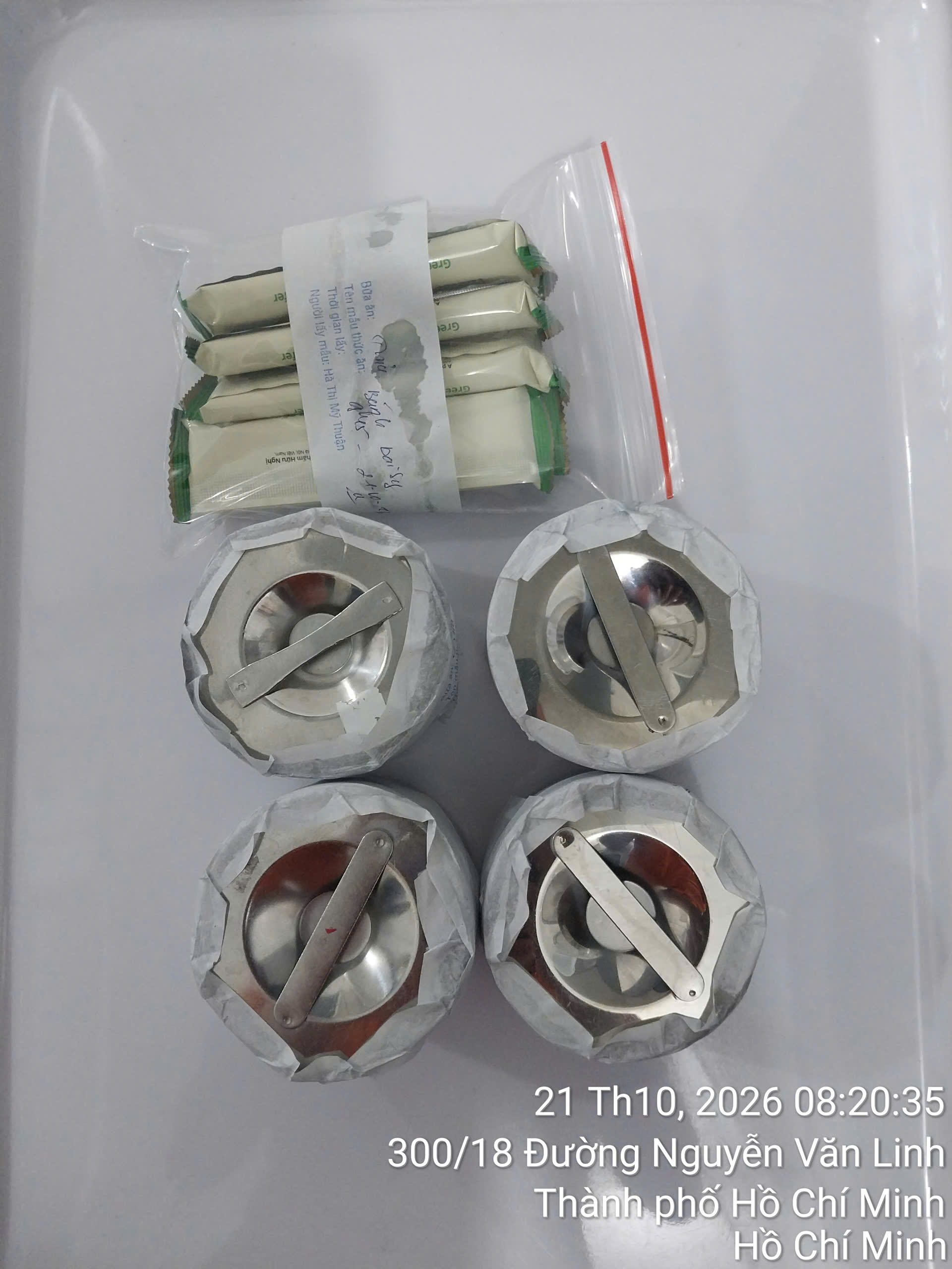Preserved meal sample
