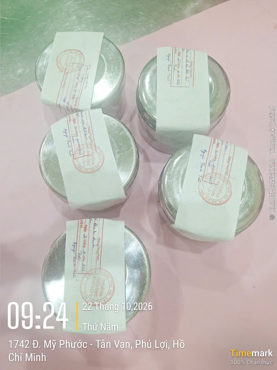 Preserved meal sample