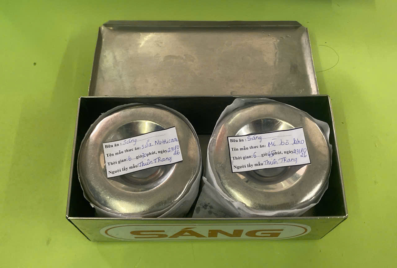 Preserved meal sample