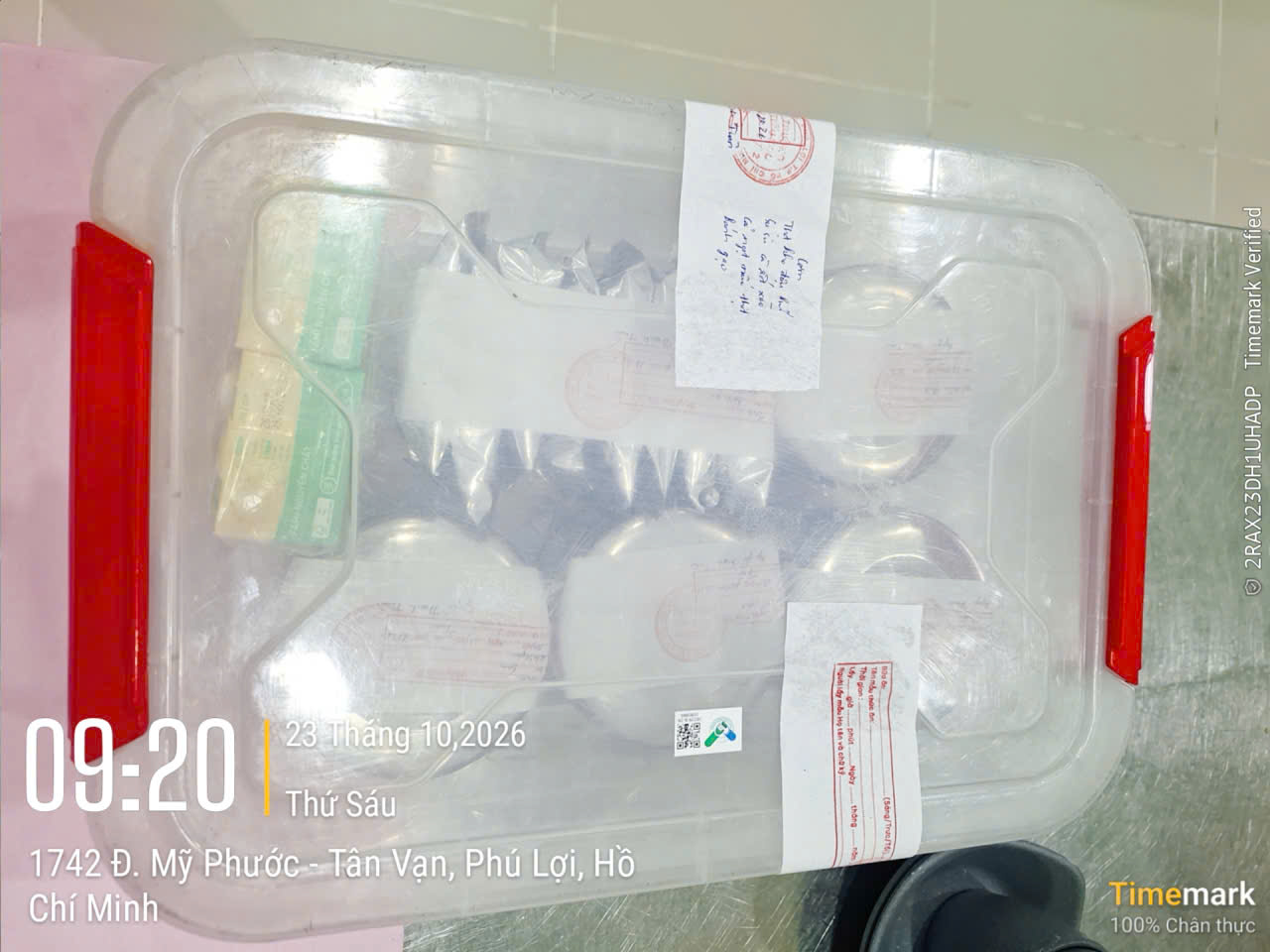 Preserved meal sample