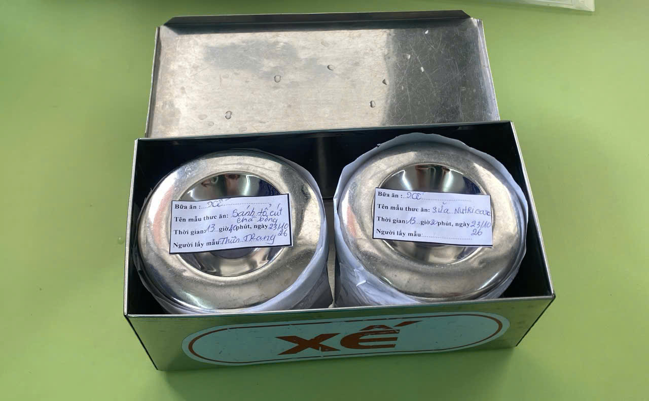 Preserved meal sample