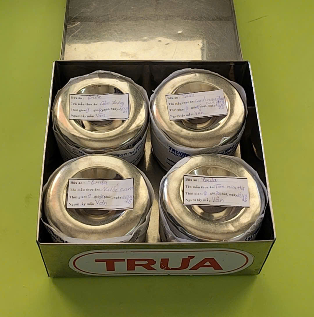 Preserved meal sample