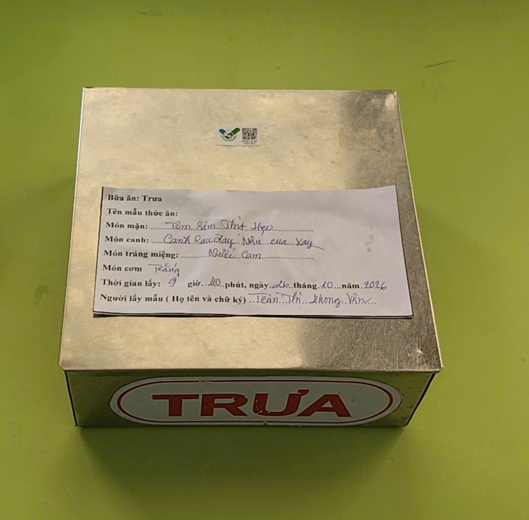 Preserved meal sample