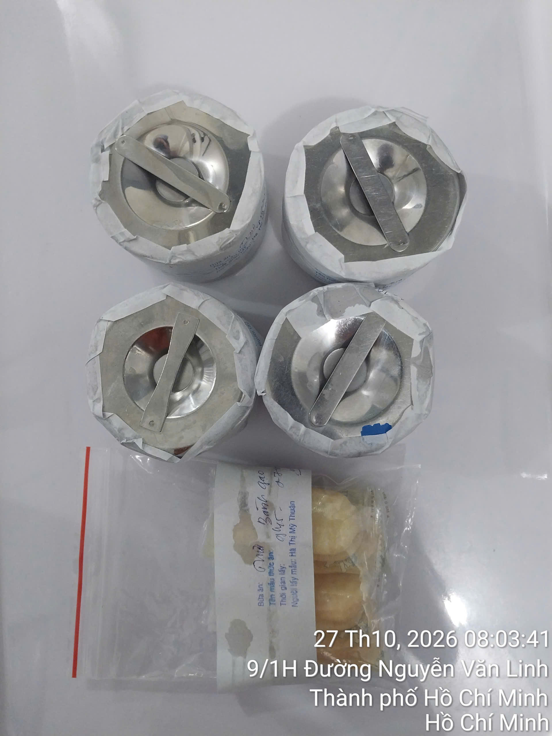 Preserved meal sample
